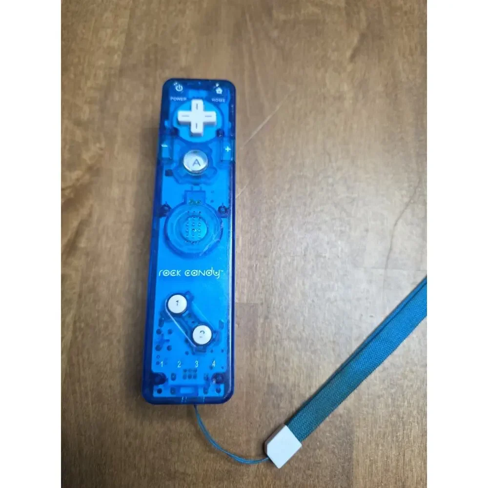 Wii Rock Candy Blue Transparent Wii-Mote ( Tested)